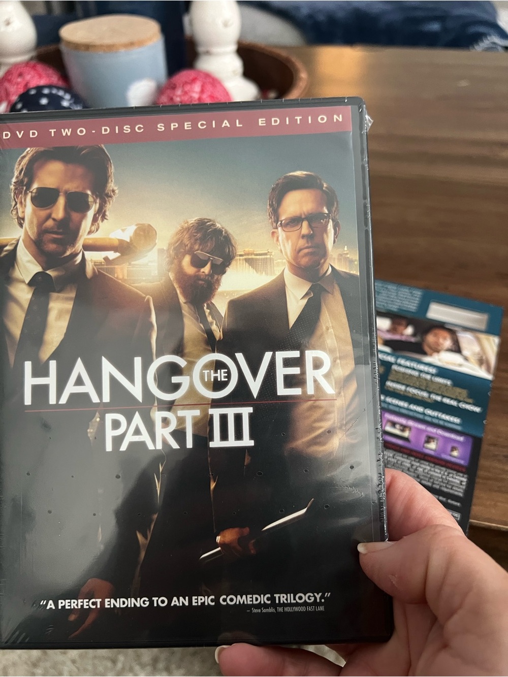 The Hangover Part III DVD - Black and Gold Cover